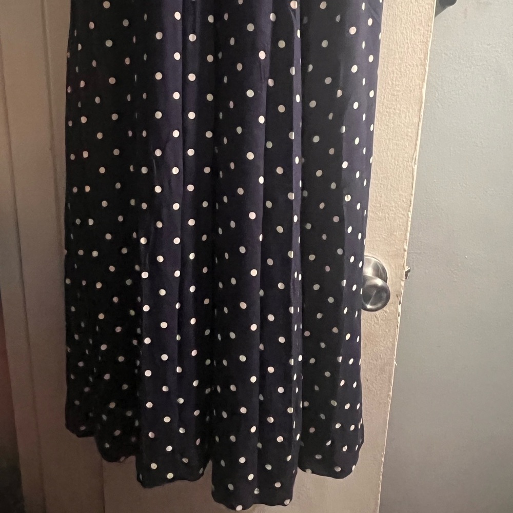 old navy sleeveless polka dot maxi dress